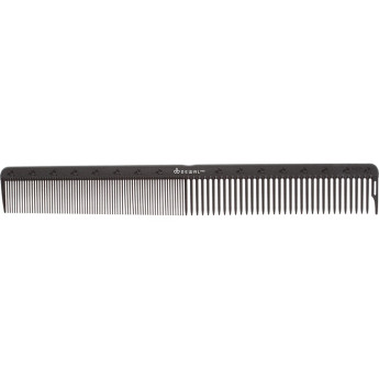 Расческа рабочая DEWAL CARBON black комбинированная, черная 22 см
